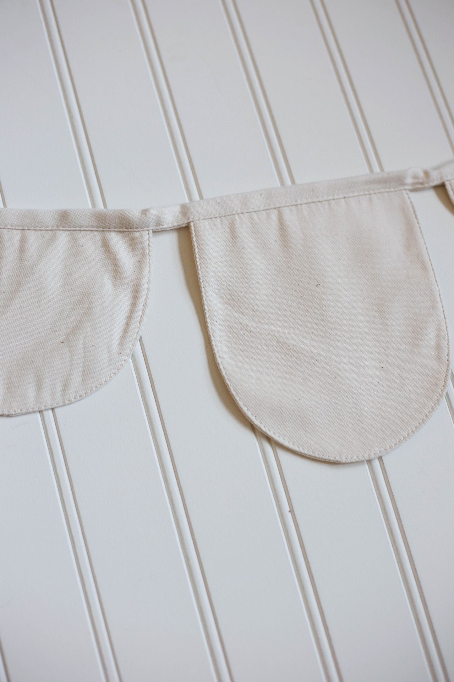 Scalloped Canvas Bunting