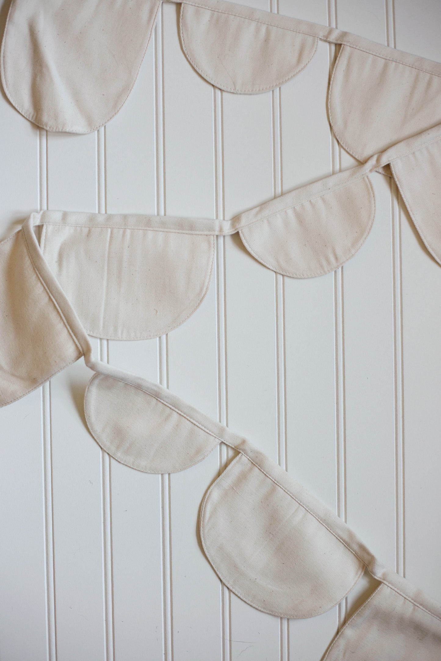 Scalloped Canvas Bunting