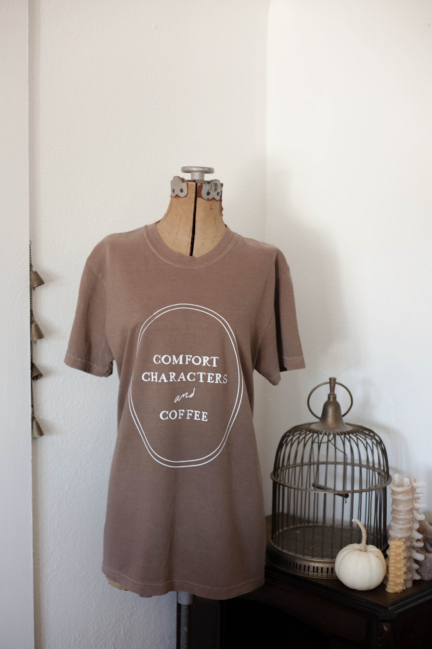 Comfort Characters and Coffee Tee - MADE TO ORDER