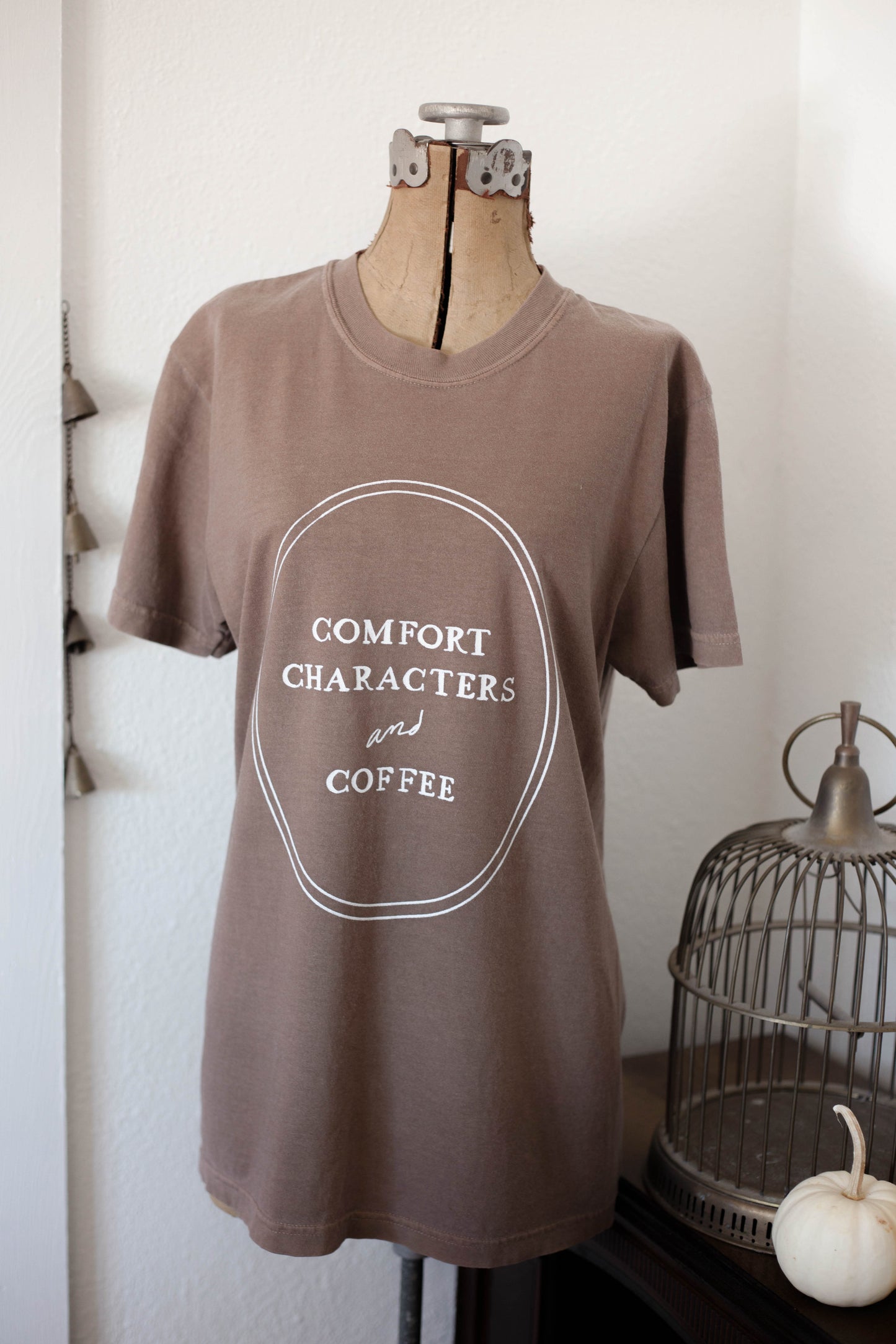 Comfort Characters and Coffee Tee - MADE TO ORDER