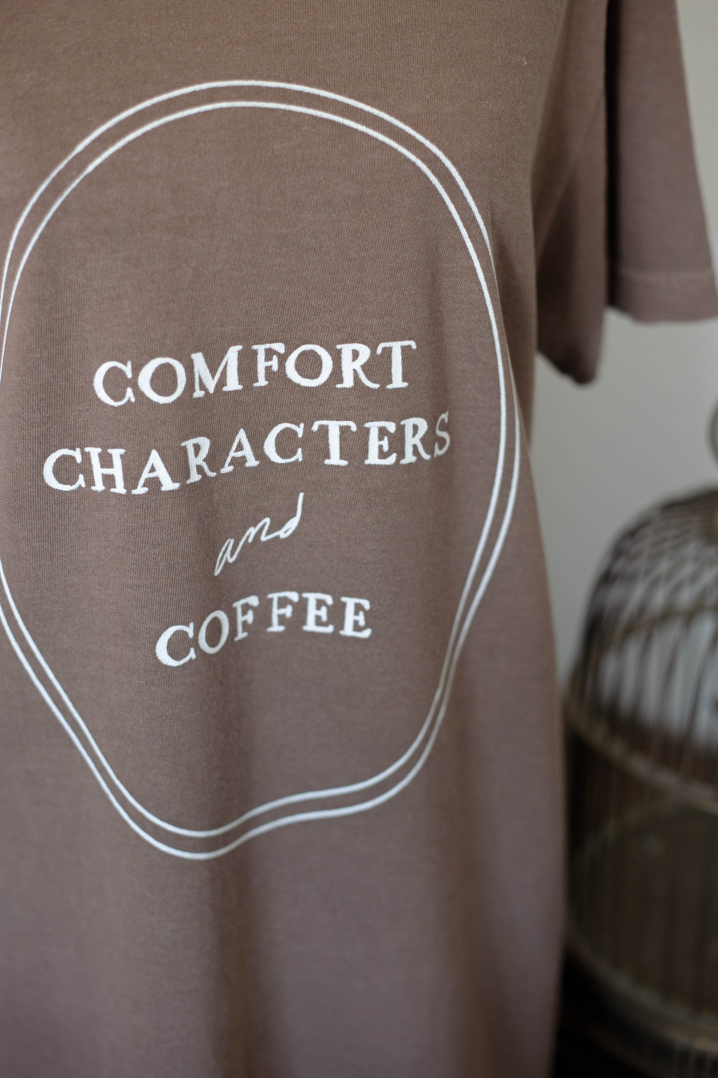 Comfort Characters and Coffee Tee - MADE TO ORDER