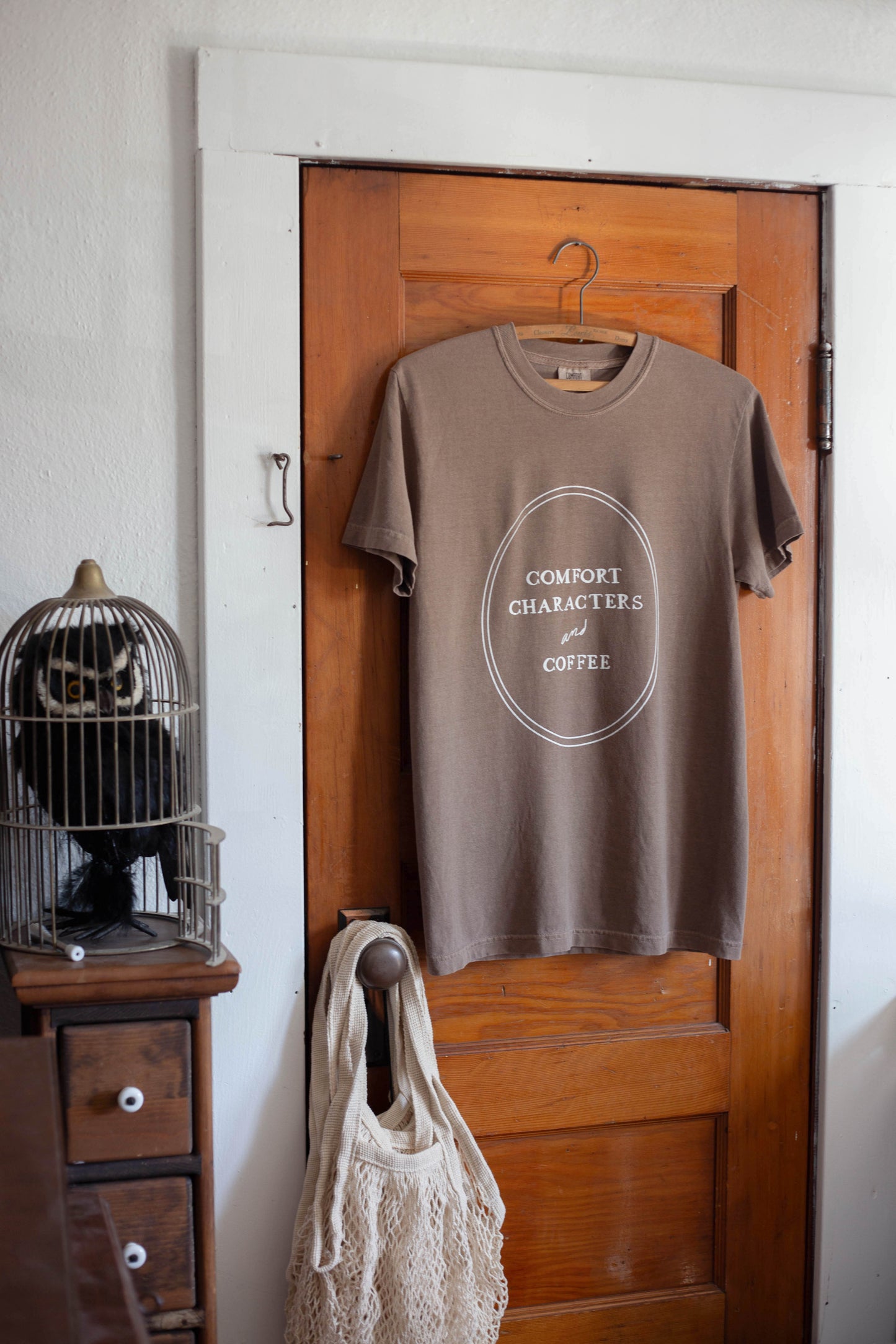 Comfort Characters and Coffee Tee - MADE TO ORDER